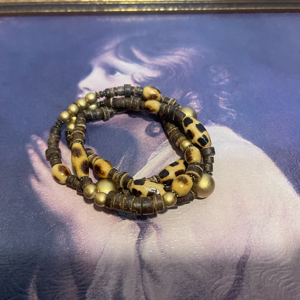 Elegant Leopard Pattern Bracelet Set